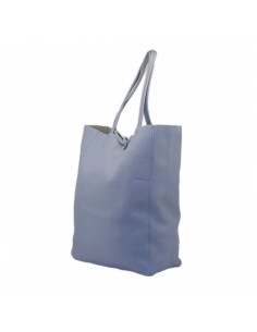 Geanta Piele Naturala Shoper Bag baby blue