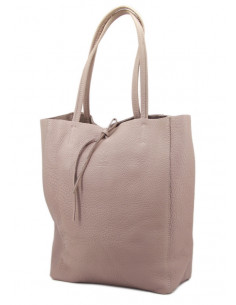 Geanta Piele Naturala Shoper Bag piersica