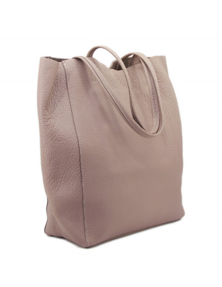 Geanta Piele Naturala Shoper Bag piersica