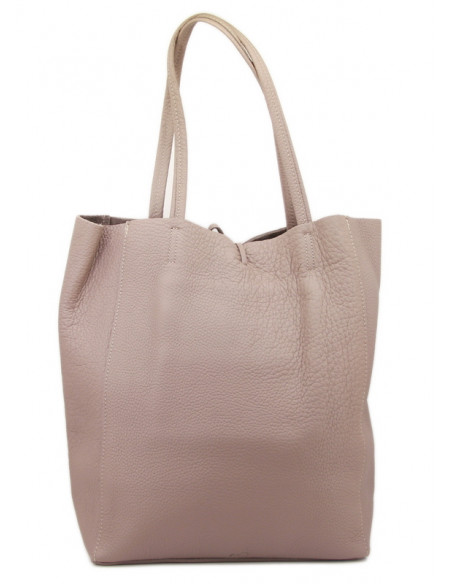 Geanta Piele Naturala Shoper Bag piersica