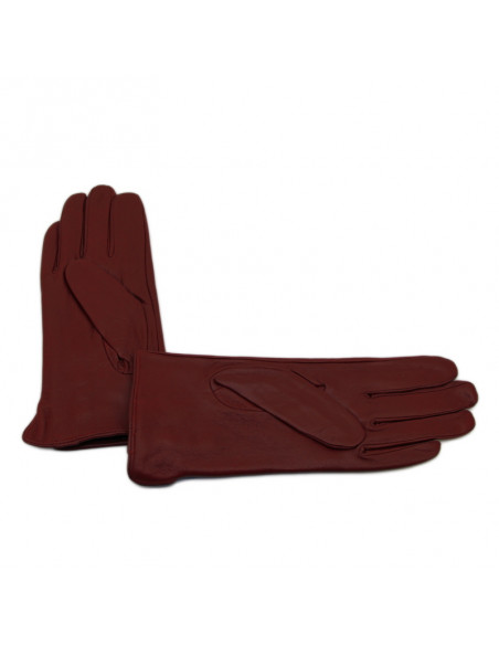 Manusi Dama Piele Naturala bordo