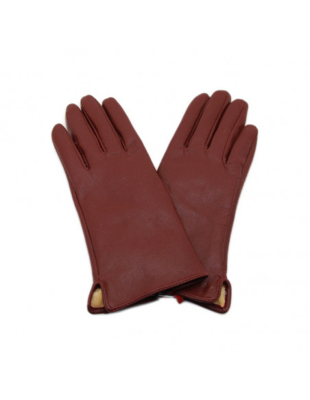 Manusi Dama Piele Naturala bordo