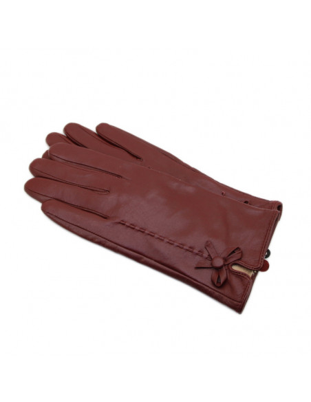 Manusi Dama Piele Naturala bordo