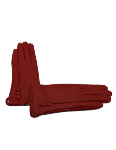 Manusi Dama Piele Naturala bordo