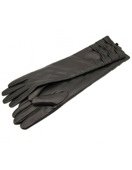 Manusi Lungi Piele Naturala negru
