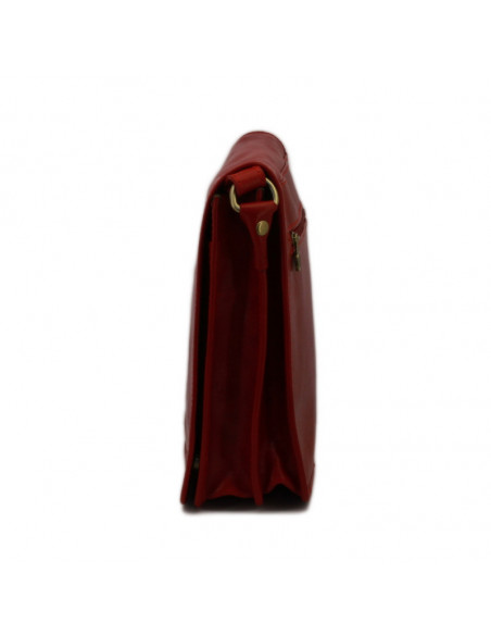 Borseta Piele Naturala Fearless rosu