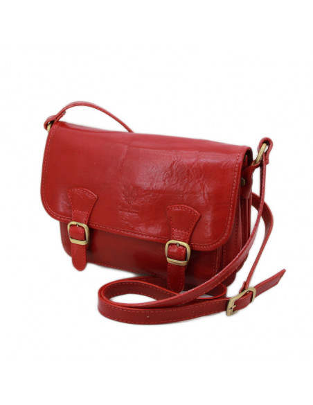 Borseta Piele Cambridge M rosu