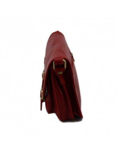 Borseta Piele Cambridge M rosu