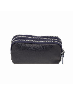 Portofel Piele Naturala 3F bleumarin 2