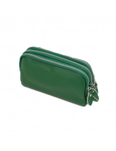 Portofel Piele Naturala 3F verde
