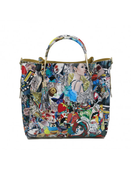 Geanta Piele Naturala Balyana multi colors 90