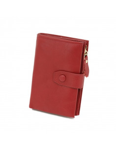 Portofel Piele Naturala rosu