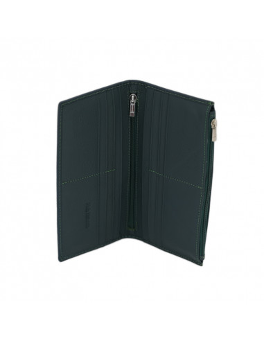 Portofel Piele Naturala verde marin