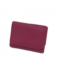 Portofel Piele Naturala fucsia
