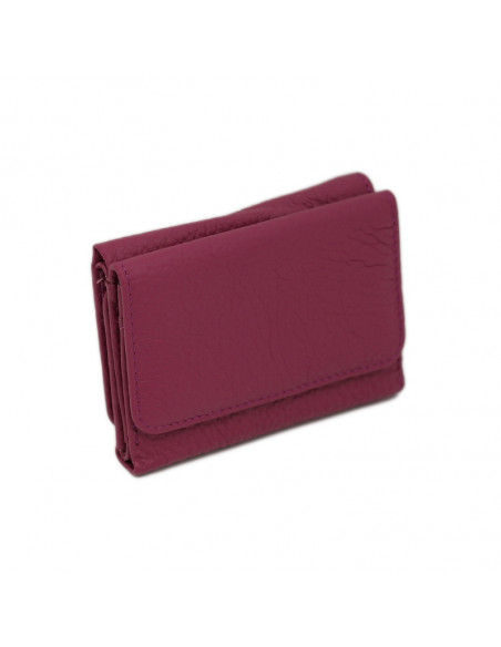 Portofel Piele Naturala fucsia