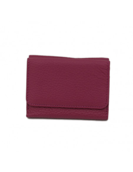 Portofel Piele Naturala fucsia