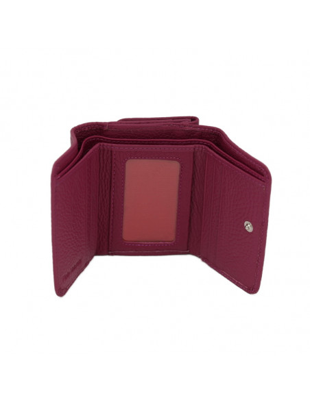 Portofel Piele Naturala fucsia