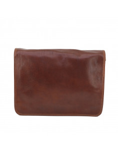 Borseta Piele Naturala Newport maro roscat 2