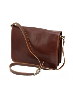 Borseta Piele Naturala Newport maro roscat
