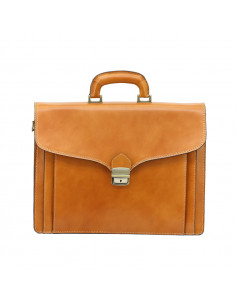 Servieta Piele Naturala Office New Camel 2