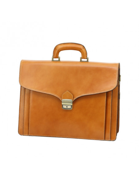Servieta Piele Naturala Office New Camel