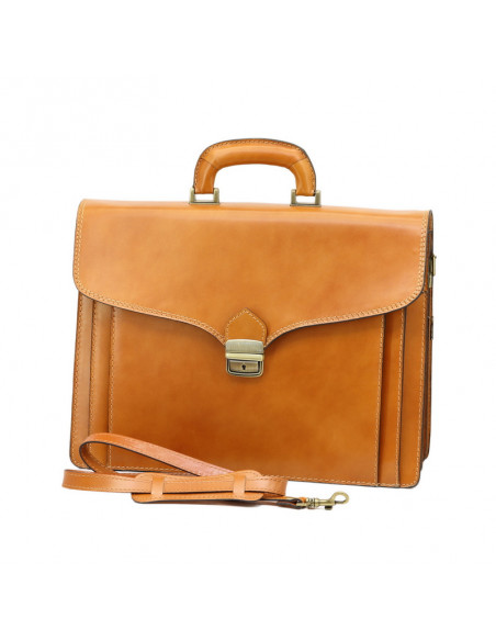 Servieta Piele Naturala Office New Camel