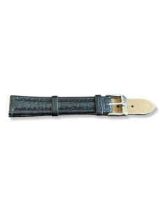 Curea Ceas Piele Naturala 16mm negru