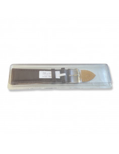 Curea Ceas Piele Naturala 20mm maro roscat