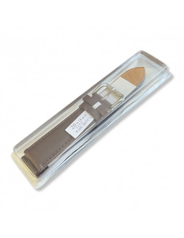 Curea Ceas Piele Naturala 20mm maro roscat
