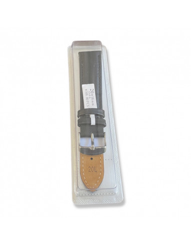 Curea Ceas Piele Naturala 20mm negru