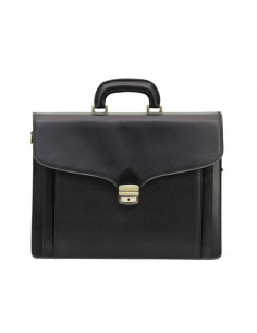 Servieta Piele Naturala Office New Negru 2