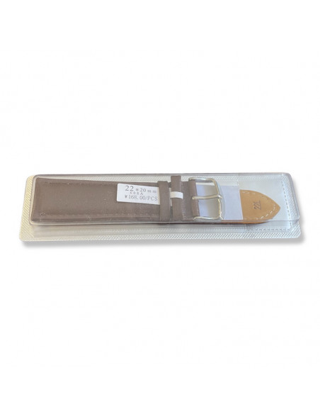 Curea Ceas Piele Naturala 22mm maro roscat