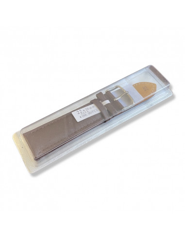 Curea Ceas Piele Naturala 22mm maro roscat