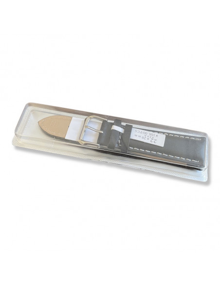 Curea Ceas Piele Naturala 22mm negru