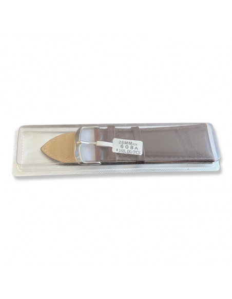 Curea Ceas Piele Naturala 28mm maro roscat