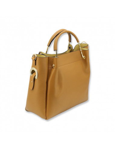 Geanta Piele Naturala Balyana animal print camel