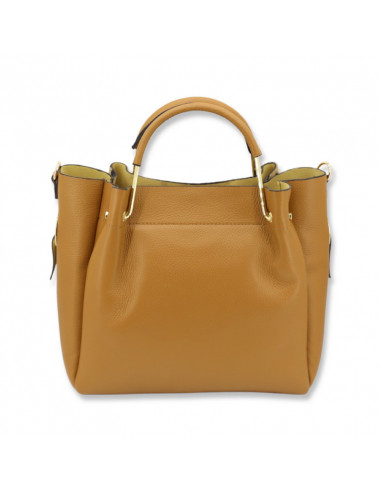 Geanta Piele Naturala Balyana animal print camel