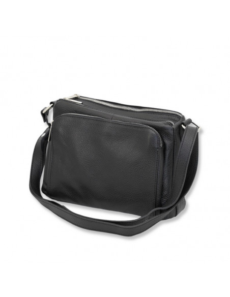 Borseta Piele Naturala Voyage negru