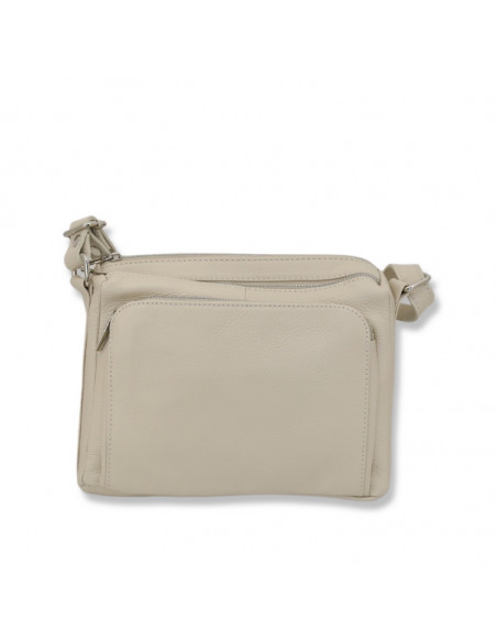 Borseta Piele Naturala Voyage crem