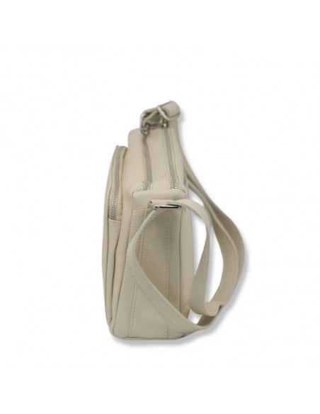Borseta Piele Naturala Voyage crem