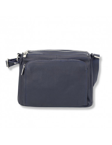 Borseta Piele Naturala Voyage bleumarin