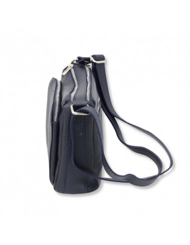 Borseta Piele Naturala Voyage bleumarin
