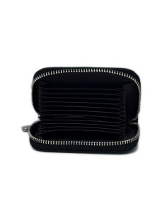 Port Card Piele Naturala negru 2