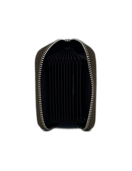 Port Card Piele Naturala aramiu bronz