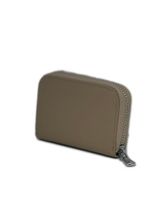 Port Card Piele Naturala bej