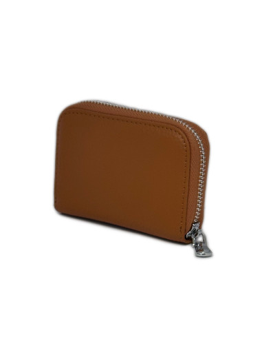 Port Card Piele Naturala camel