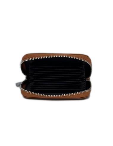 Port Card Piele Naturala camel