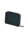 Port Card Piele Naturala gri marin