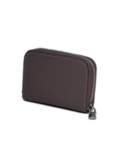 Port Card Piele Naturala lila