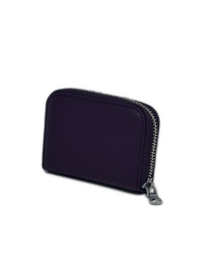 Port Card Piele Naturala mov